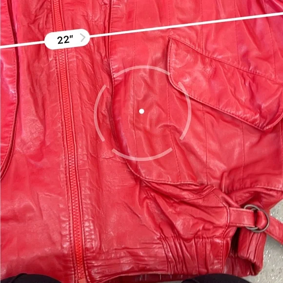 Saks Fifth Avenue Men's Vibrant Red Leather Jacket